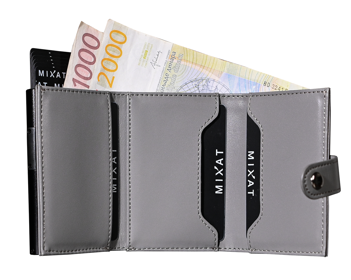 MIXAT novčanik - siva boja