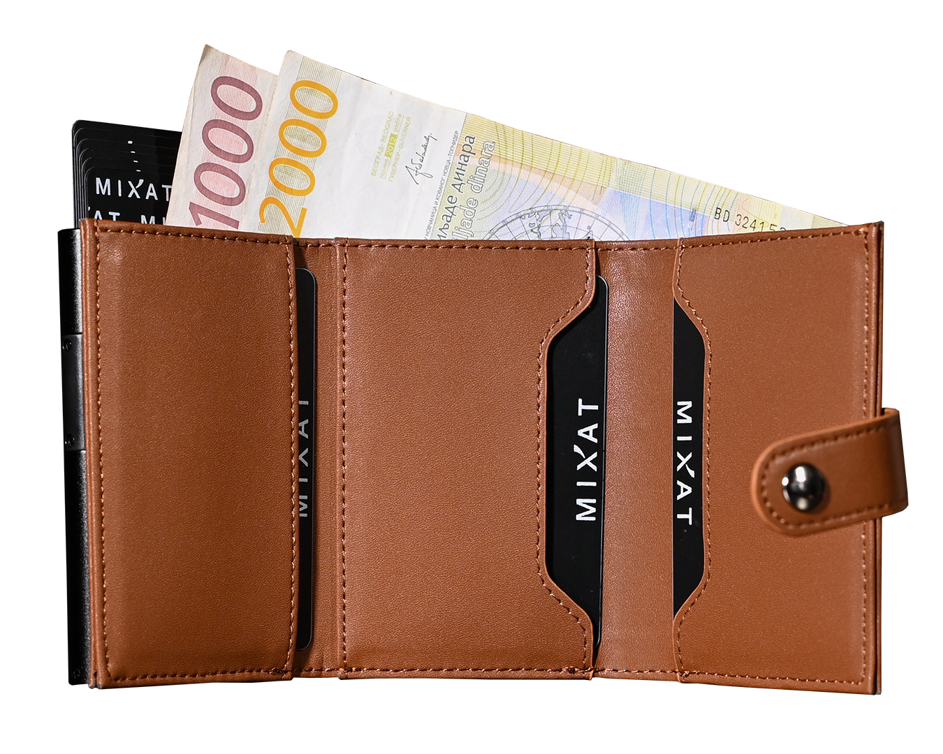 MIXAT novčanik - braon boja
