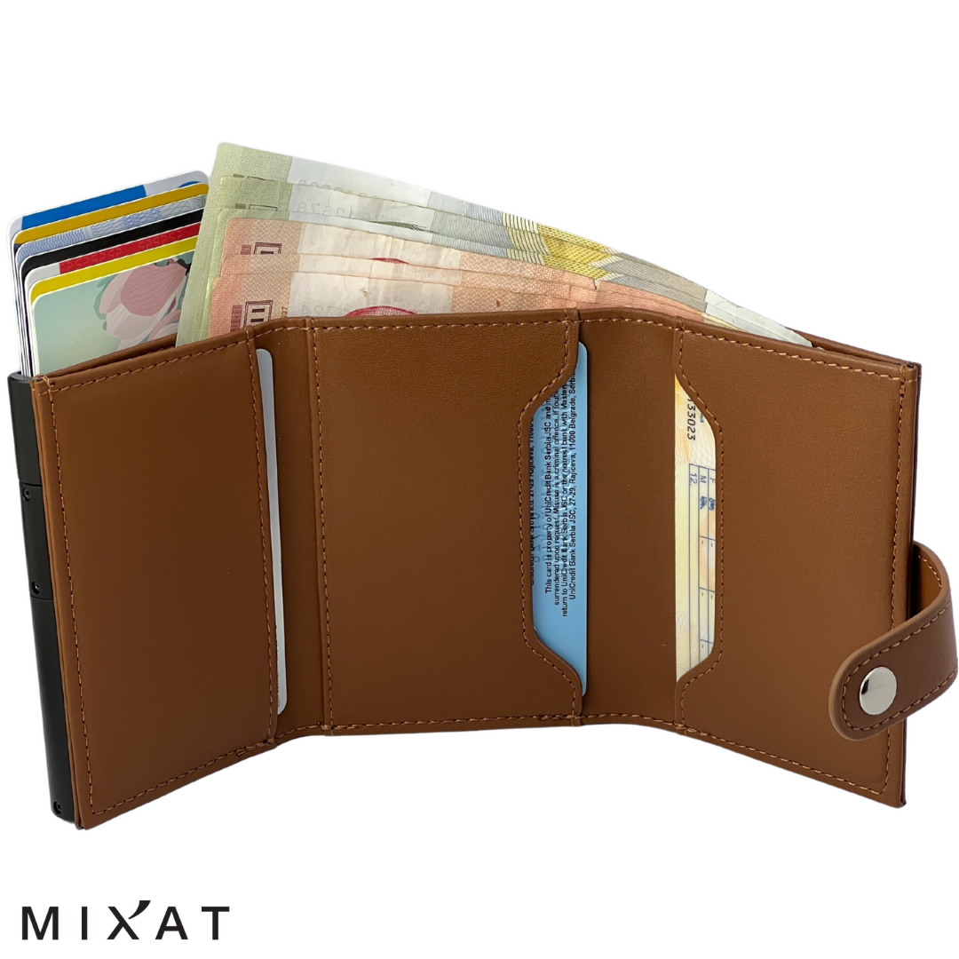 MIXAT novčanik za kartice - braon boja