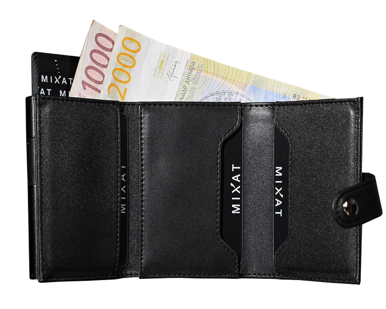 MIXAT novčanik - crna boja
