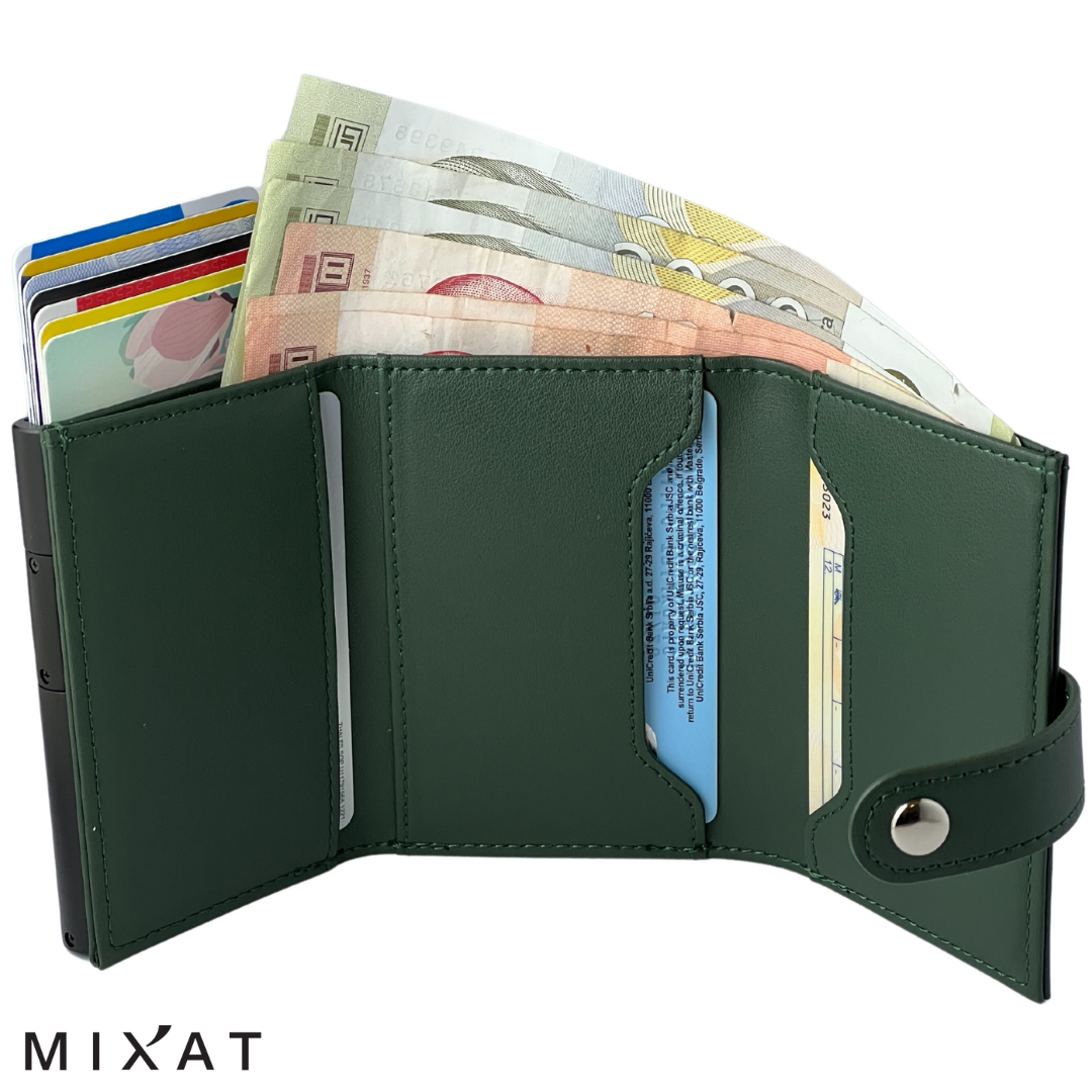 MIXAT novčanik za kartice - zelena boja